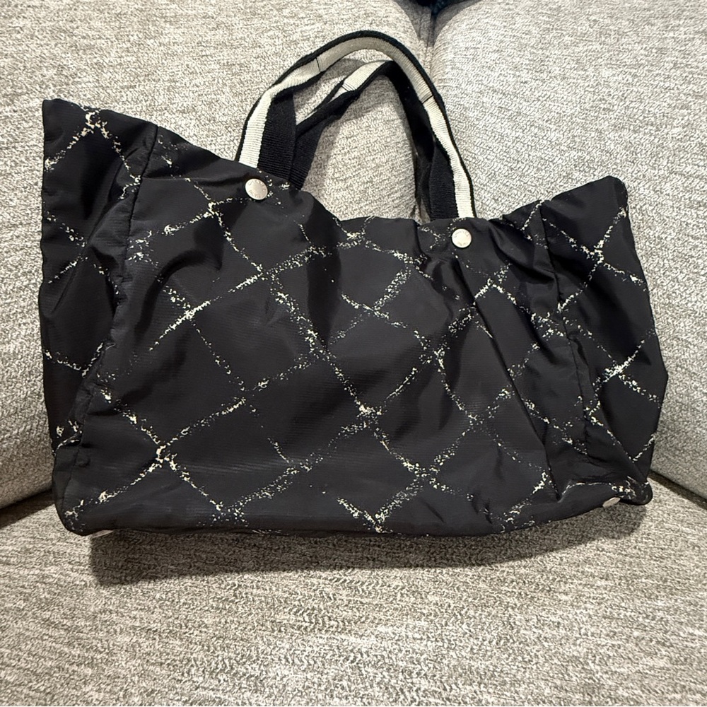 CHANEL Black Quilted Tote Bag with COA